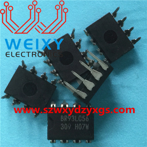 BR93LC56 DIP8  Commonly used vulnerable flash chip for car dashboard
