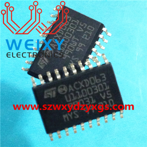 ACXD063 U1100301 commonly used vulnerable driver chip for Bosch ME7 ECU