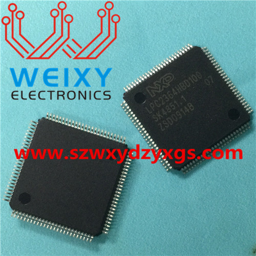 LPC2364HBD100   Vulnerable driver IC for automotive ECU