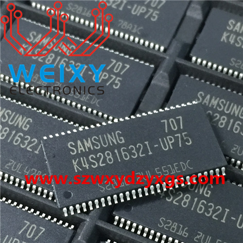 K4S281632I-UP75 commonly used vulnerable drive chip for Car audio amplifier