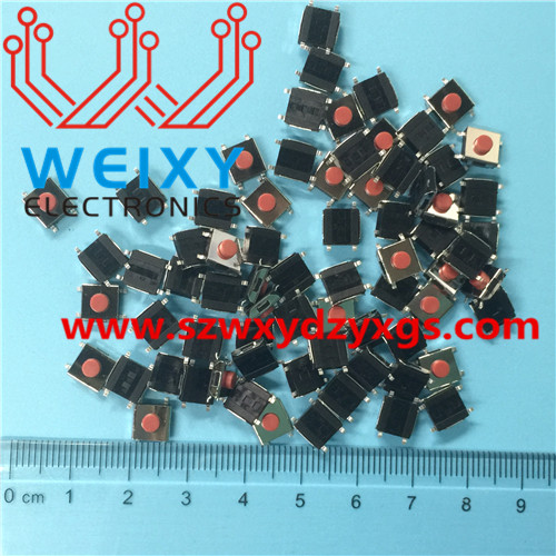 automotive key black button 3X4X2.5MM 4PIN