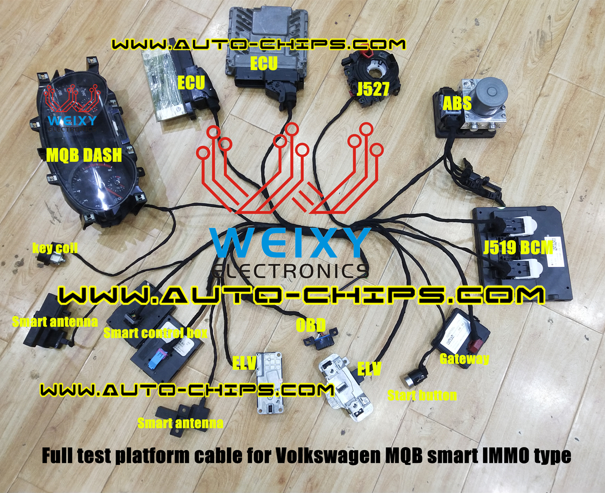 Full test platform cable for Volkswagen MQB smart IMMO type