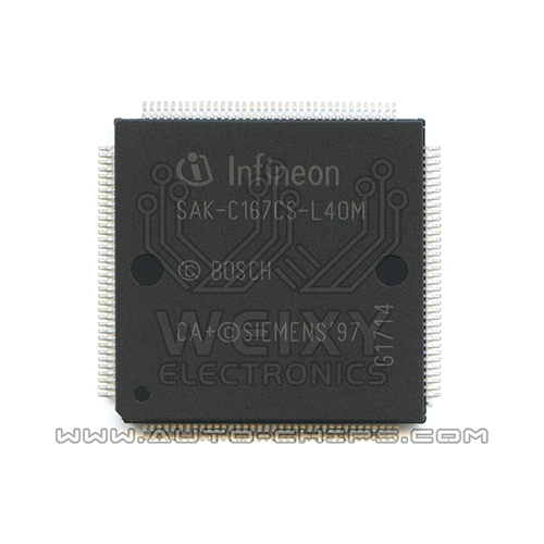 SAK-C167CS-L40M Commonly used vulnerable CPU for automotive ECU