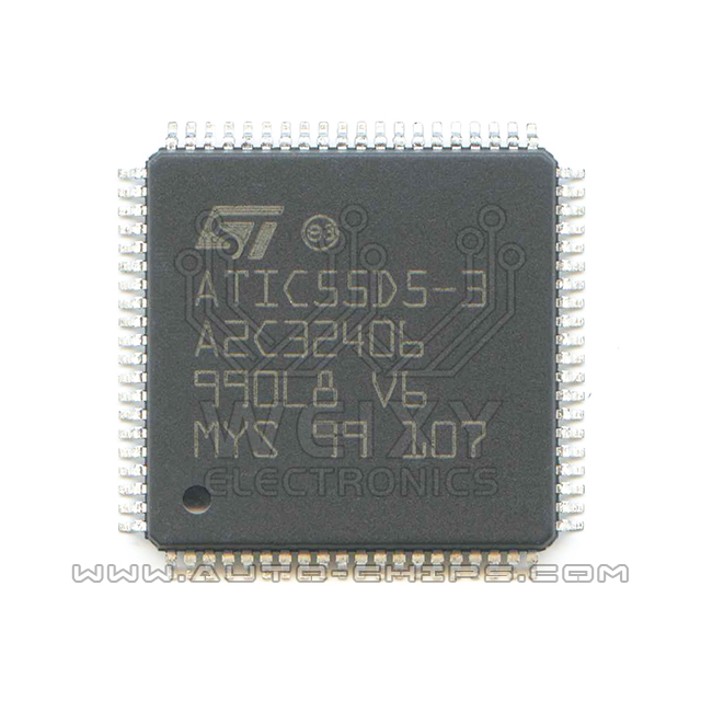 ATIC55D5-3 A2C32406  commonly used vulnerable chip for Automotive airbag control unit