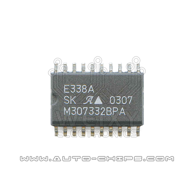 E338A Mitsubishi ECU commonly used vulnerable driver chip