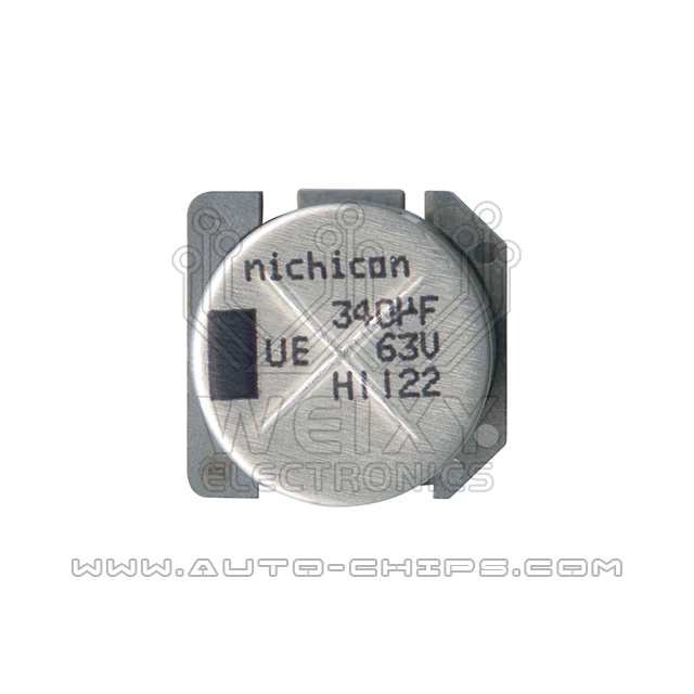 340uf 63V 18mm X 16mm Vulnerable electrolytic capacitor for automobiles computer