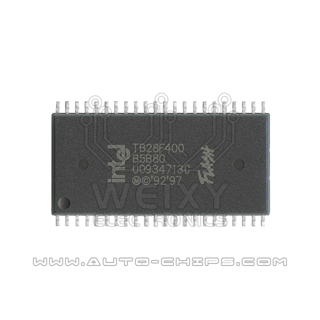 TB28F400B5B80  commonly used vulnerable flash chip for ECU