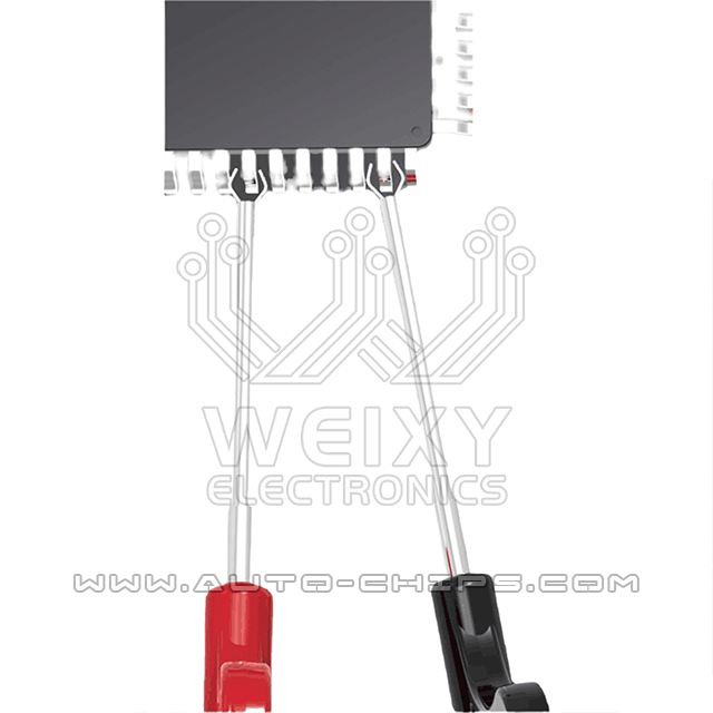 Universal test clip socket adapter for chips - Type 1