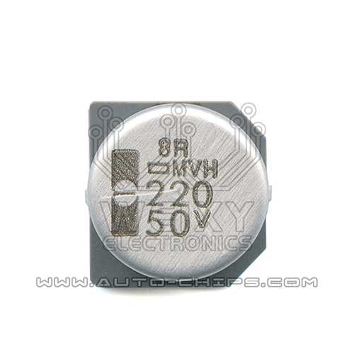 220u 50V Electrolytic capacitor for Benz 272/273 ECU