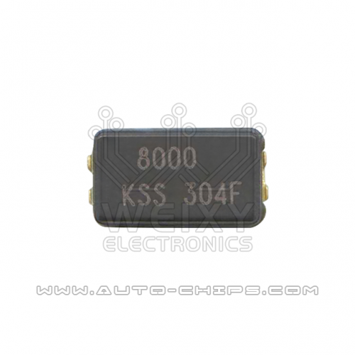 8000 MHz crystal oscillator for automotives