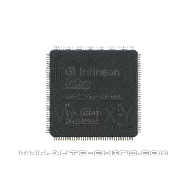 SAK-TC1762-128F66HL AC   commonly used vulnerable MCU chips for automotive ME17 ECU