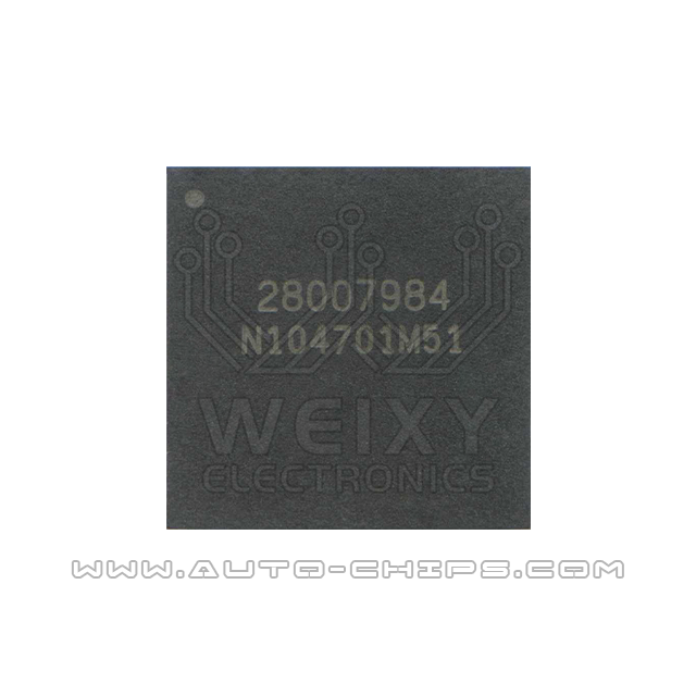 28007984  commonly used vulnerable BGA chip for Delphi MT80 ECU