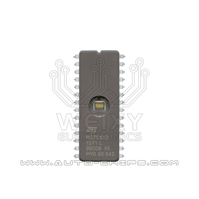 M27C512 12F1 L commonly used EPROM chip for automtive ECU
