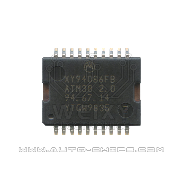 XY94086FB ATM38 2.0 94.67.14 chip use for automotives ECU