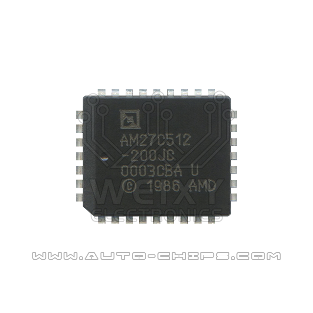 AM27C512-200JC  commonly used vulnerable storage chip for car and excavator