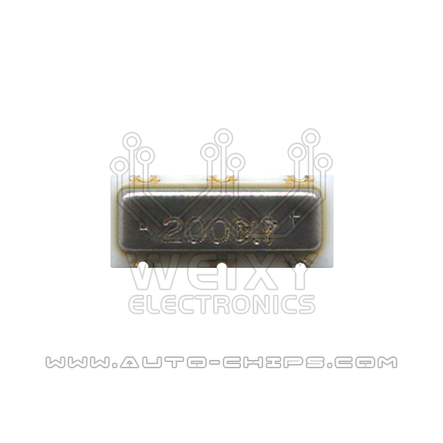 2000 MHz crystal oscillator for automotives keys