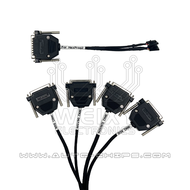 BMW N13 N20 N55 B38 MSV90 DME test platform cable work with HexProg2 Hexprog II